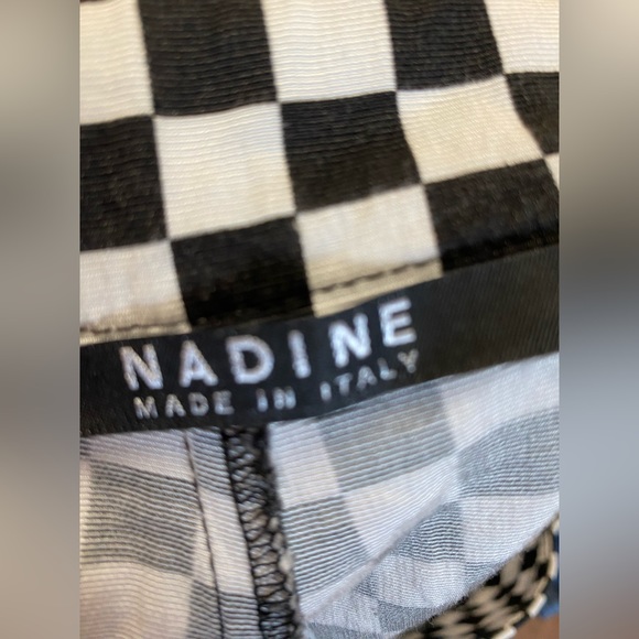 Nadine Women’s Small Checkered Casual Pant Side Zipper - Picture 5 of 8